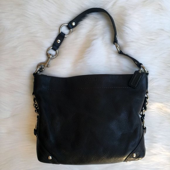 Coach Handbags - Coach Chocolate Brown Pebble Leather Hobo Bag